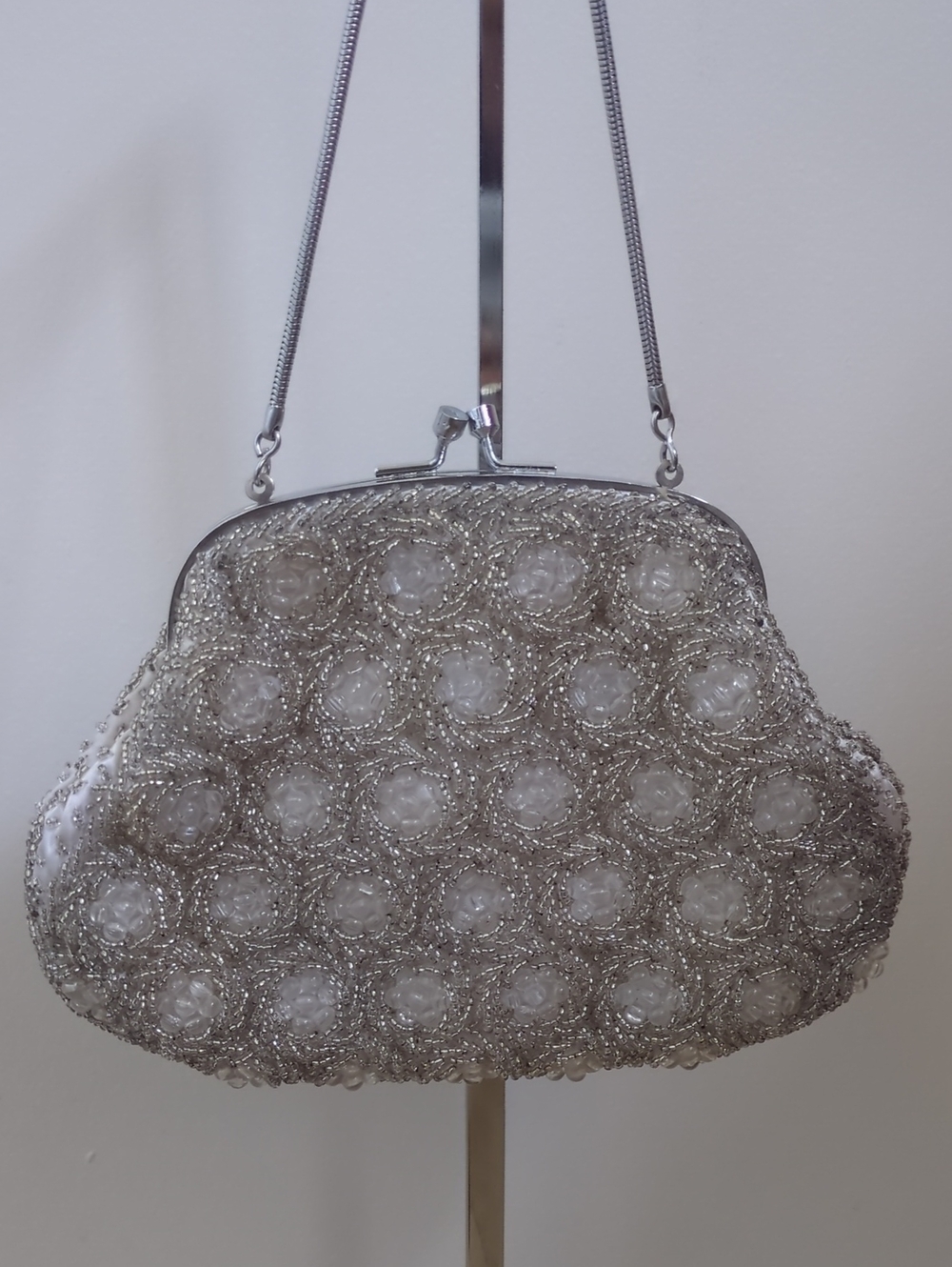 Vintage Handmade Beaded Bag